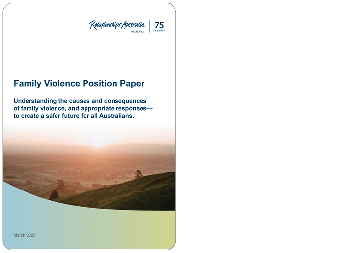 Preview of Family Violence Position Paper cover