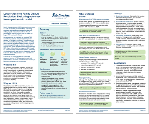 Preview of a 2-page research summary