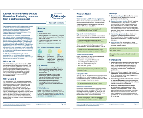 Preview of a 2-page research summary
